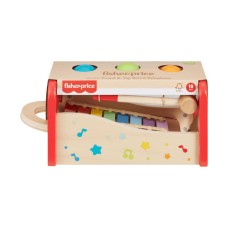 Fisher-Price: Houten Xylofoon met Hamerbank