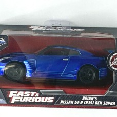 Jada Diecast: Fast & Furious: Brian's Nissan GT-R (R35) Ben Sopra 1:32