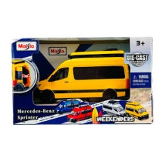 Maisto: Weekenders: Mercedes-Benz Sprinter Geel 12 cm