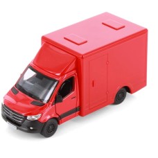 Kinsmart: Mercedes-Benz Sprinter Rood 1:48