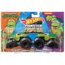 Hotwheels: Monster Trucks 2-Pack: Michelangelo VS Donatello