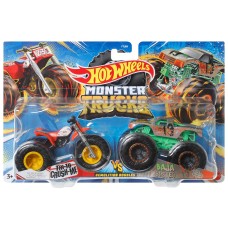 Hotwheels: Monster Trucks 2-Pack: Tri to crush me VS Baja Buster