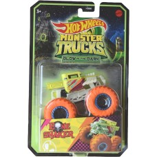 Hotwheels: Monster Trucks: Glow in the Dark: Bone Shaker 1:64