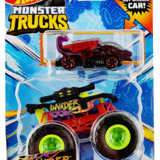 Hotwheels: Monster Trucks: Invader + Auto