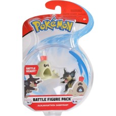 Pokemon: Battle Figure Pack: Alolan Rattata & Sandygast