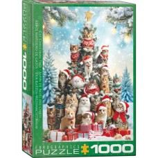 Eurographics: Cat Christmas Tree 1000 stukjes