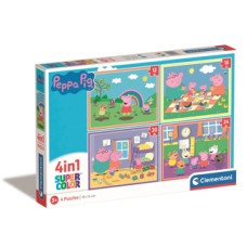 Clementoni: Peppa Pig 4 in 1 Puzzel