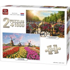 King: Dutch Collection 2-Pack 1000 stukjes
