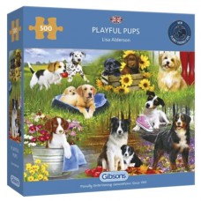 Gibsons: Playful Pups 500 stukjes Gibsons: Playful Pups 500 stukjes