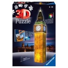 Ravensburger: 3D Puzzle:  Big Ben Night Edition