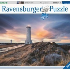 Ravensburger: Prachtige lucht boven de vuurtoren van Akranes, IJsland 1500 stukjes