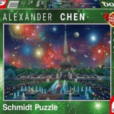 Schmidt: Alexander Chen: Vuurwerk bij de Eiffeltoren 1000 stukjes