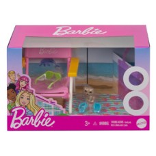 Barbie: Huisdieren setje met strandstoel
