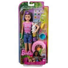 Barbie: Skipper Camping set met diertje