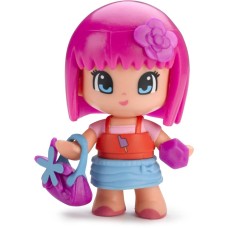 Pinypon: Speelfiguur Serie 8: Meisje met roze haar