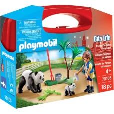Playmobil: 70105 Meeneemkoffertje Panda's en Verzorger