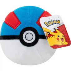 Pokémon Pokeball Pluche 10 cm: Great Ball Pokémon Pokeball Pluche 10 cm: Great Ball