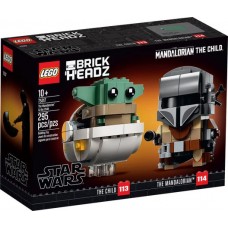 Lego Brickheadz: 75317 Mandalorian en Baby  Yoda