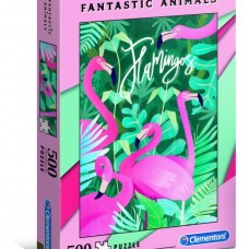 Clementoni: Fantastic Animals: Flamingo 500 stukjes