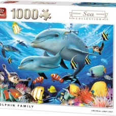 King: Sea Collection: Dolfijnen Familie 1000 stukjes