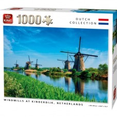 King: Dutch Collection: Windmolens Kinderdijk 1000 stukjes