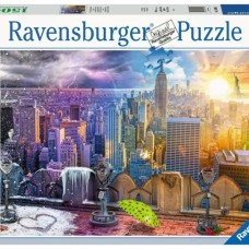 Ravensburger: New York Skyline dag en nacht 1500 Stukjes