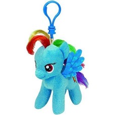 TY Sparkle: Rainbow Dash sleutelhanger 10 cm